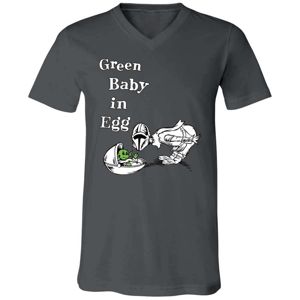 Unisex V-Neck T-Shirt - X76LAN55 - Asphalt - 12