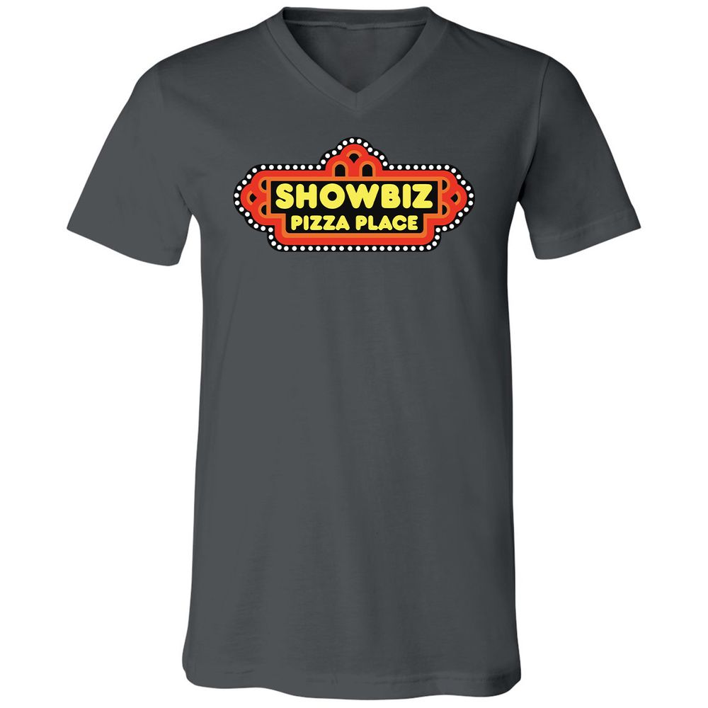 Unisex V-Neck T-Shirt - CNWXB6JX - Asphalt - 12