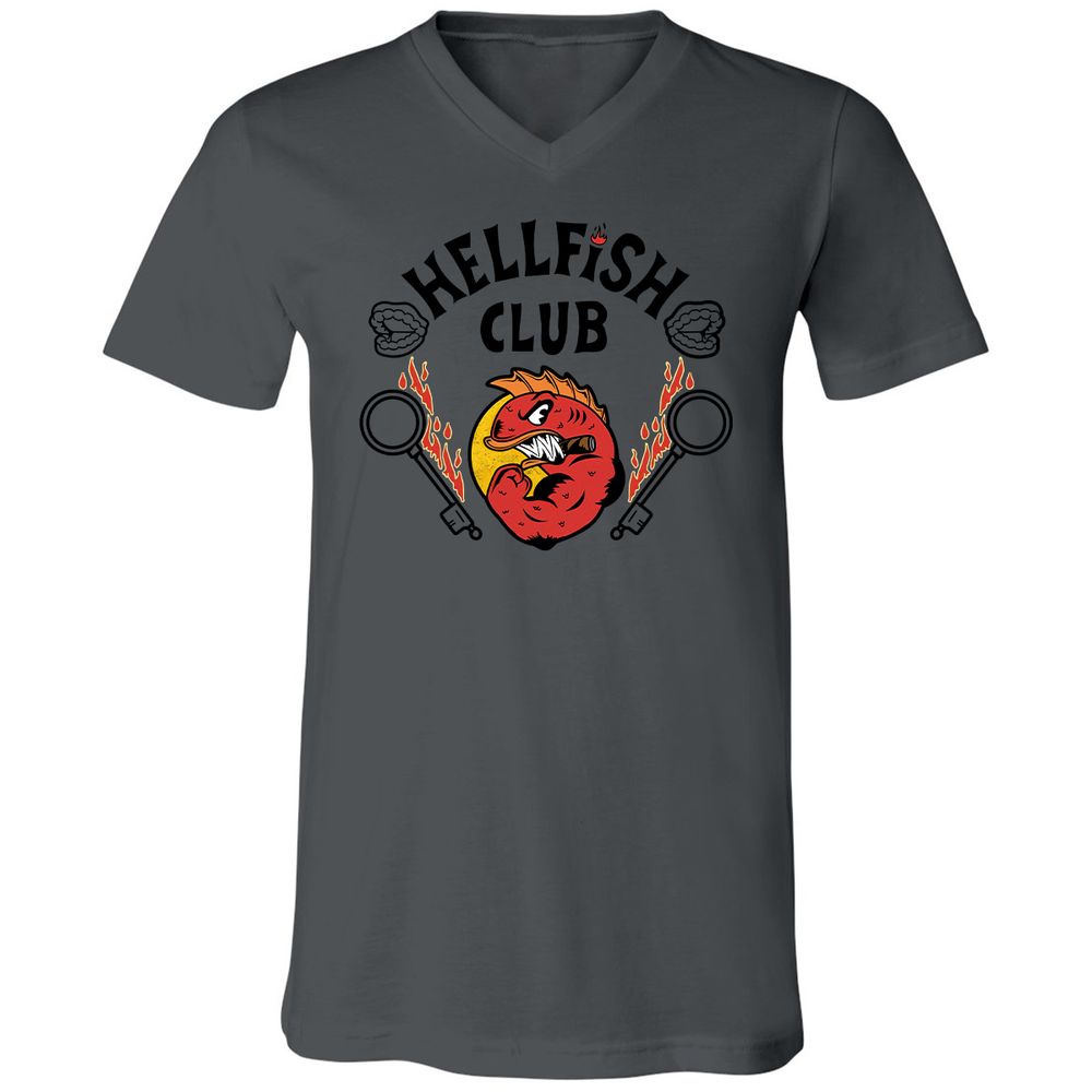 Unisex V-Neck T-Shirt - ASZPRXS8 - Asphalt - 12