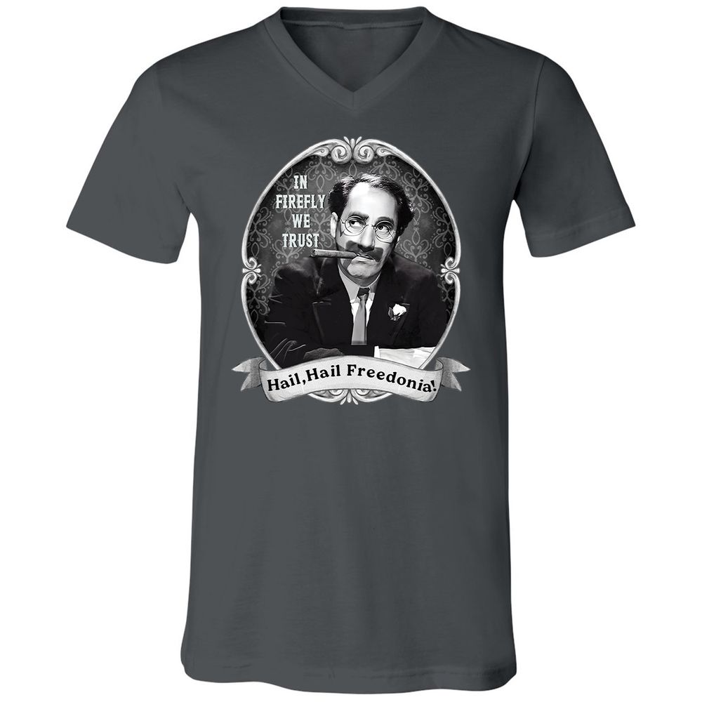 Unisex V-Neck T-Shirt - GYHSVRNG - Asphalt - 12