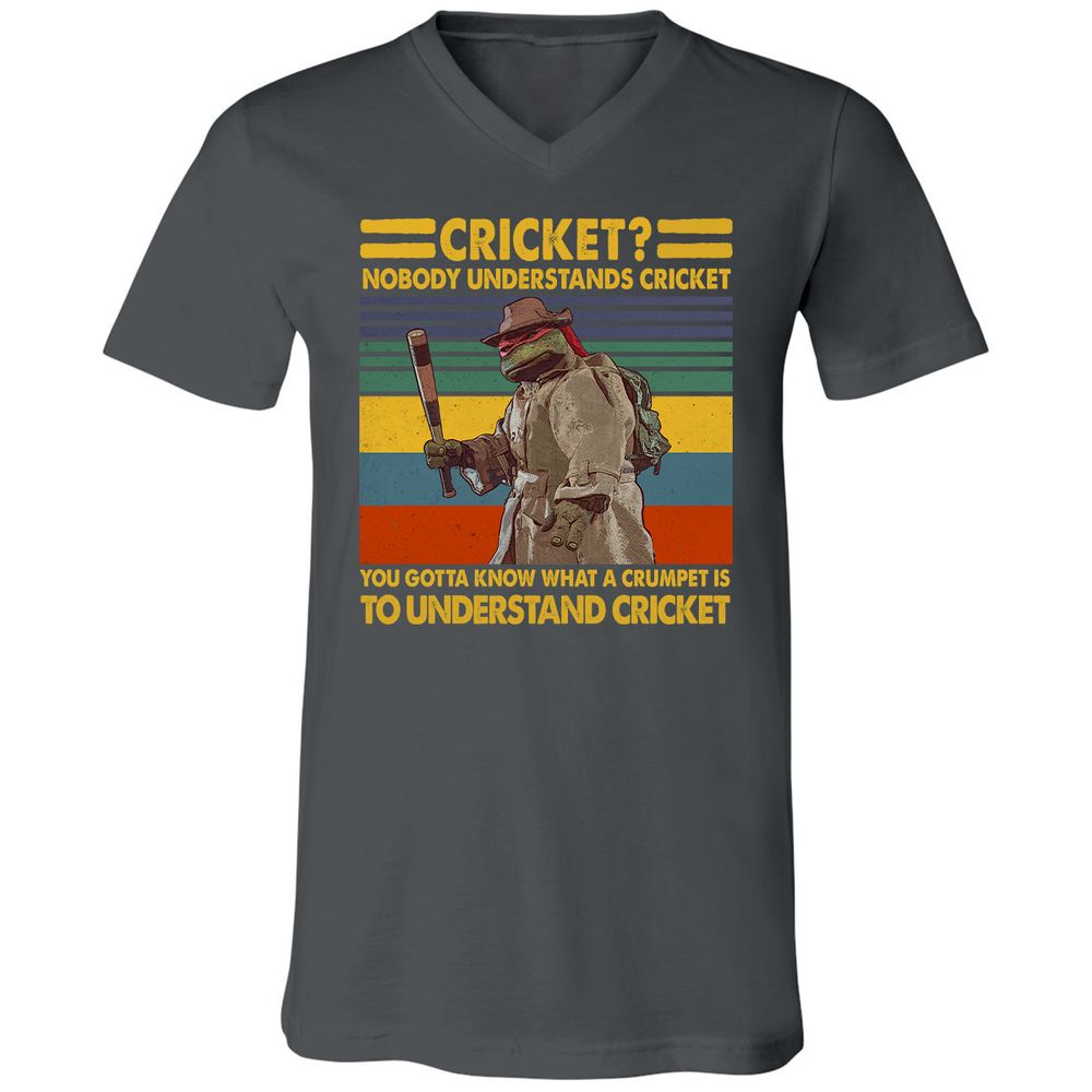 Unisex V-Neck T-Shirt - NVGAM4PP - Asphalt - 12