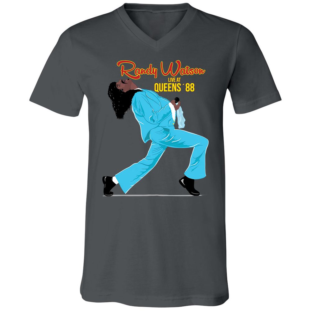 Unisex V-Neck T-Shirt - H32T7AGP - Asphalt - 12