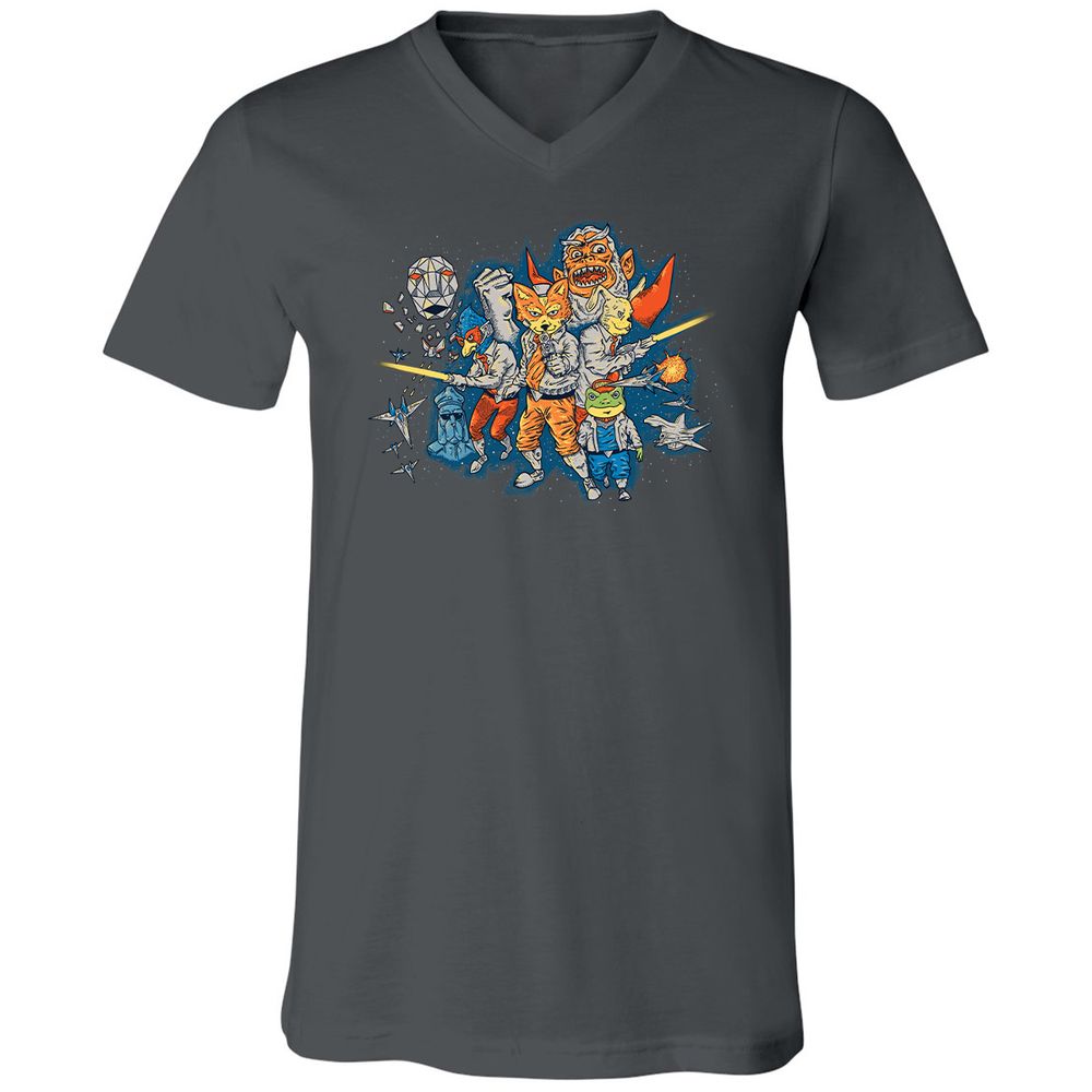 Unisex V-Neck T-Shirt - WGW224UY - Asphalt - 12