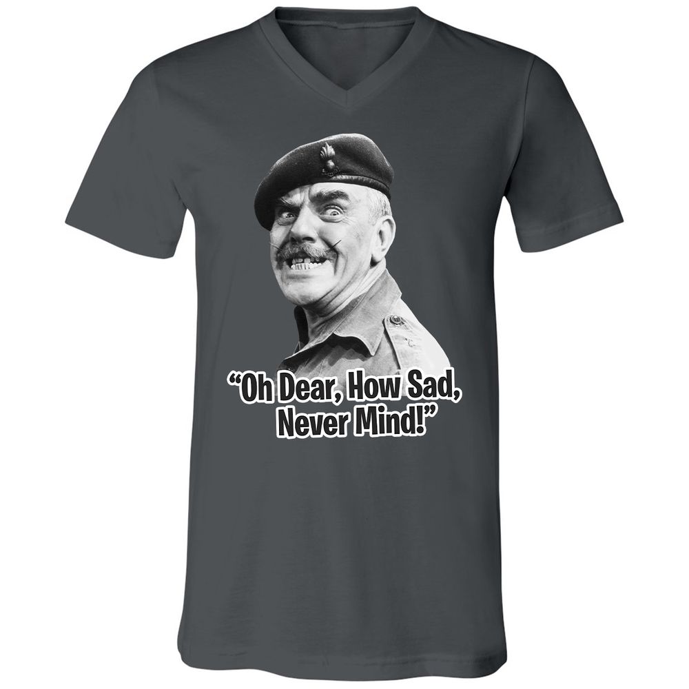Unisex V-Neck T-Shirt - HNMRFRZ8 - Asphalt - 12