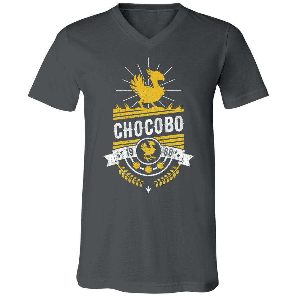 Unisex V-Neck T-Shirt - 16Q8U9QS - Asphalt - 12