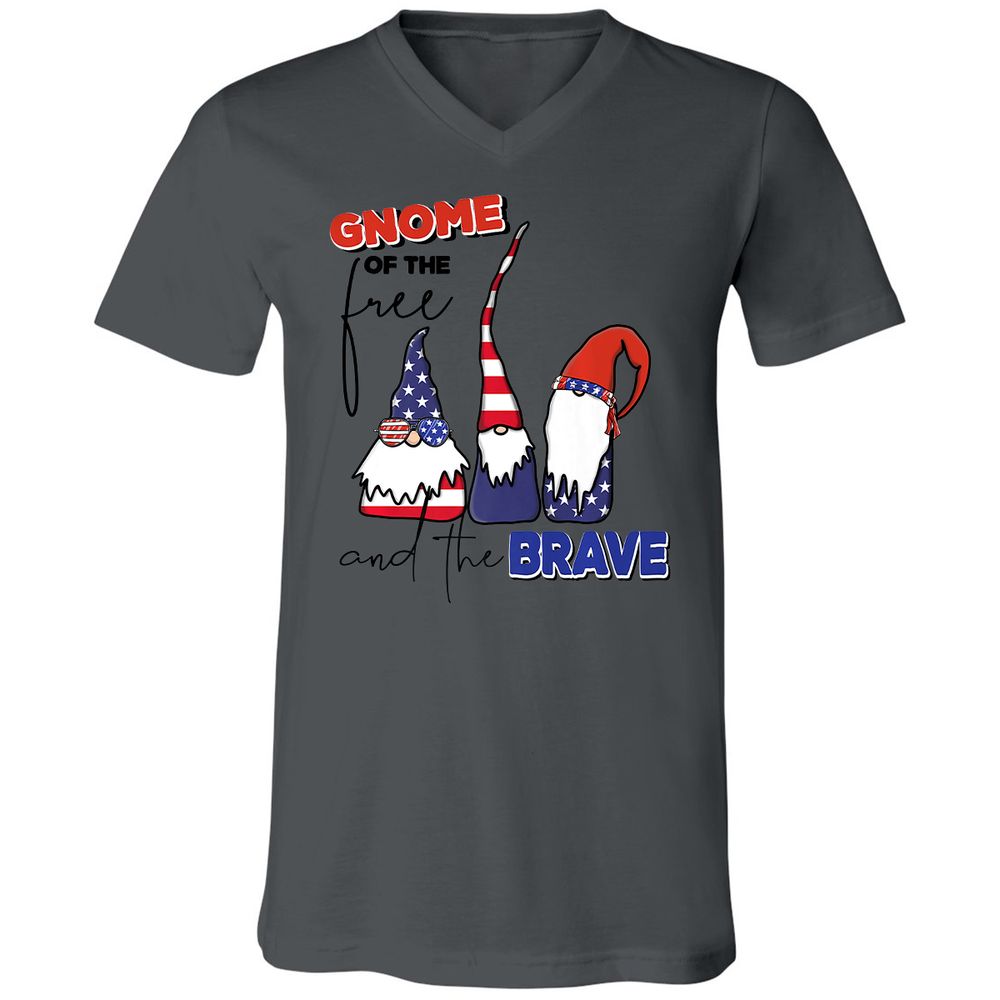 Unisex V-Neck T-Shirt - K89GRAUJ - Asphalt - 12