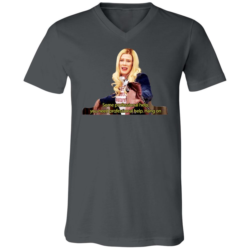 Unisex V-Neck T-Shirt - K3CV418E - Asphalt - 12