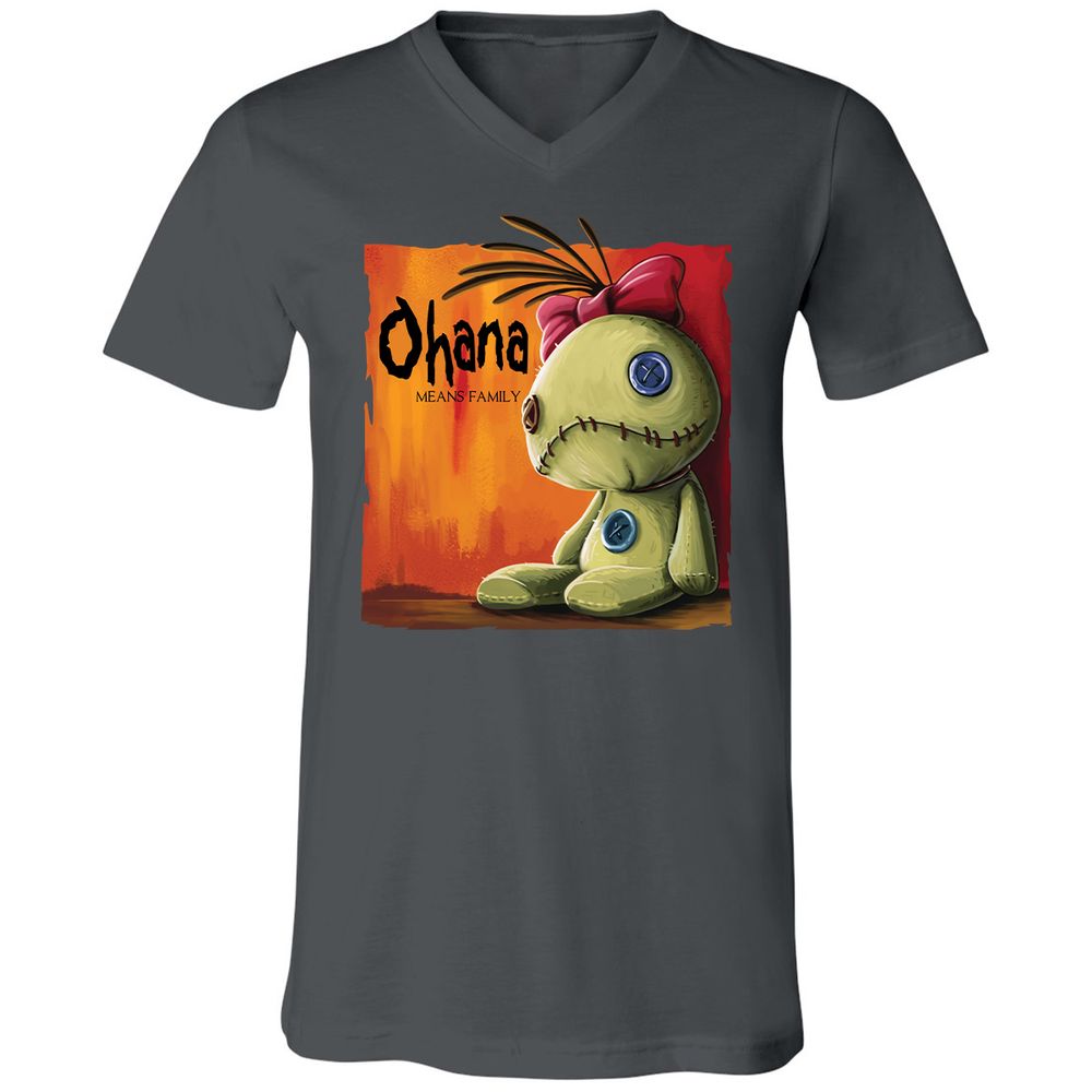 Unisex V-Neck T-Shirt - 82HH52YE - Asphalt - 12