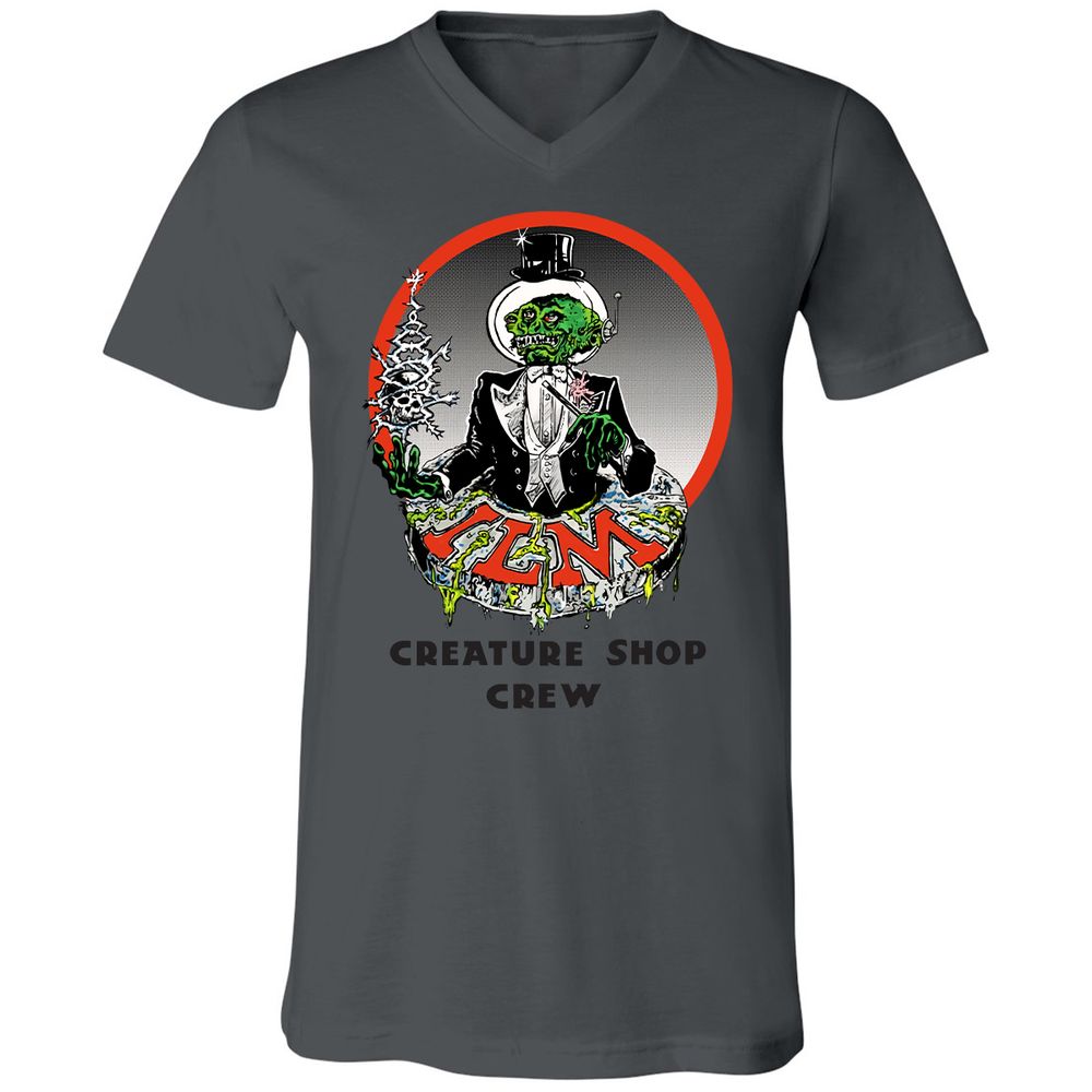 Unisex V-Neck T-Shirt - N8RYYYKM - Asphalt - 12