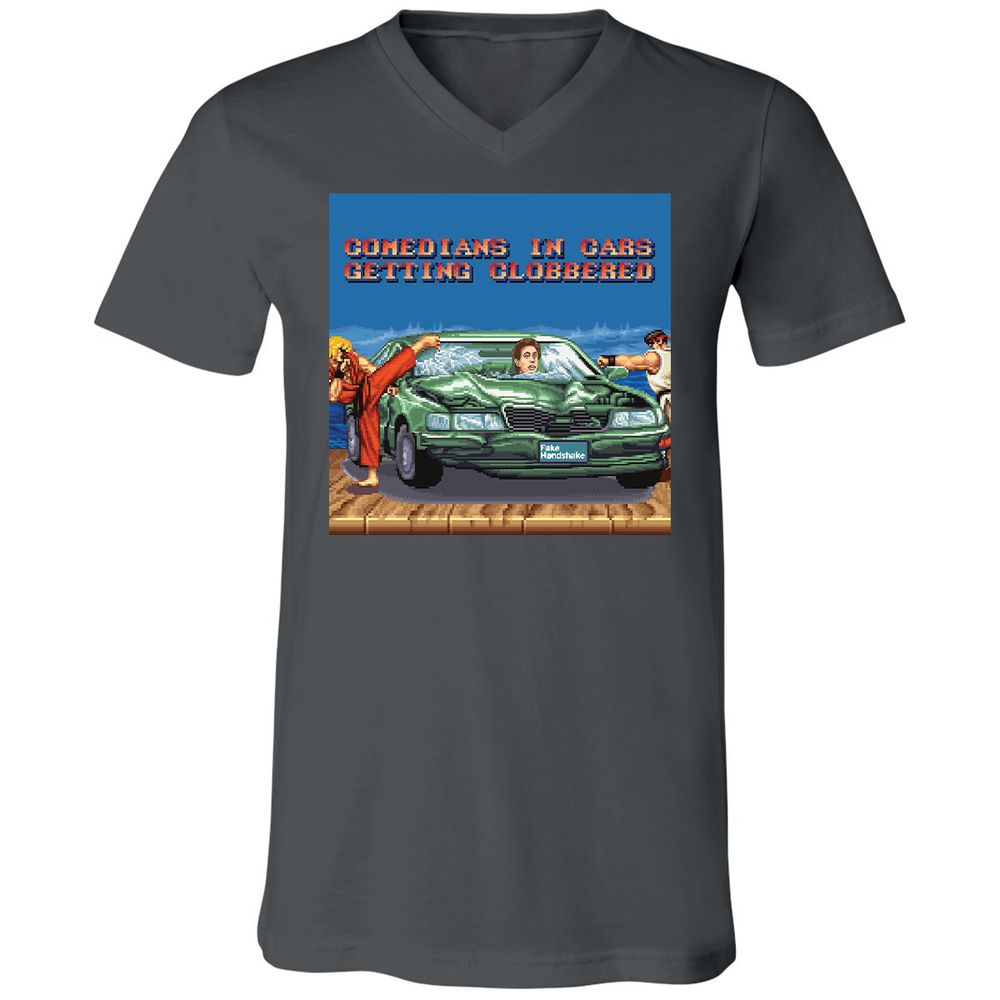Unisex V-Neck T-Shirt - 9V252CMT - Asphalt - 12