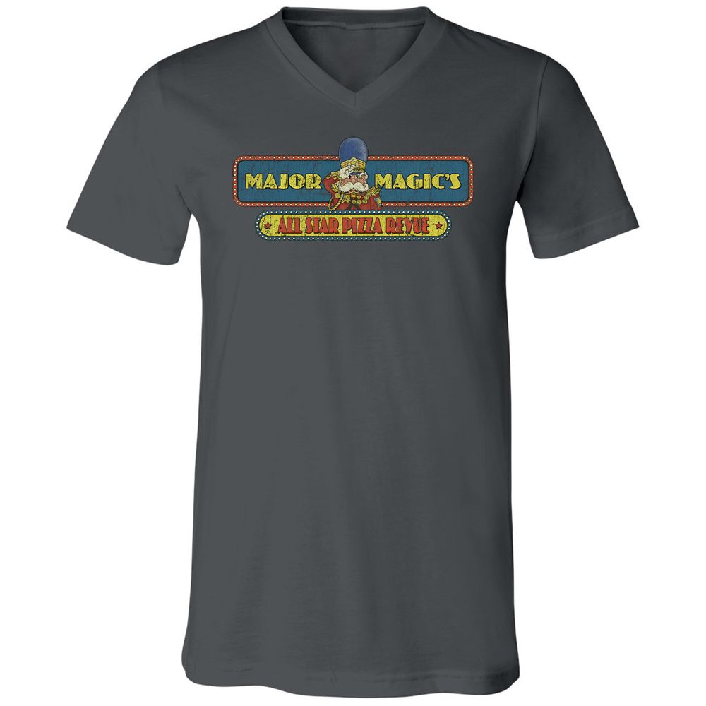 Unisex V-Neck T-Shirt - GCH9EYST - Asphalt - 12