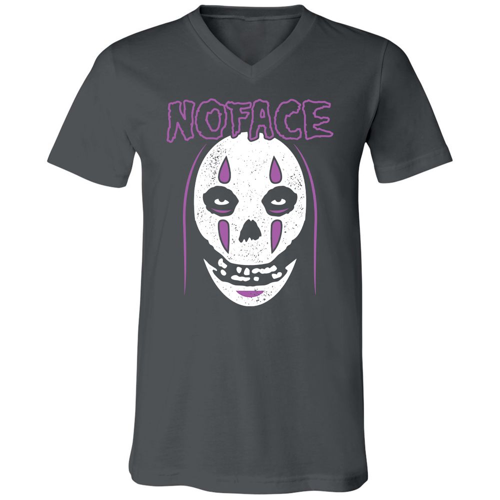 Unisex V-Neck T-Shirt - F66MU6YC - Asphalt - 12