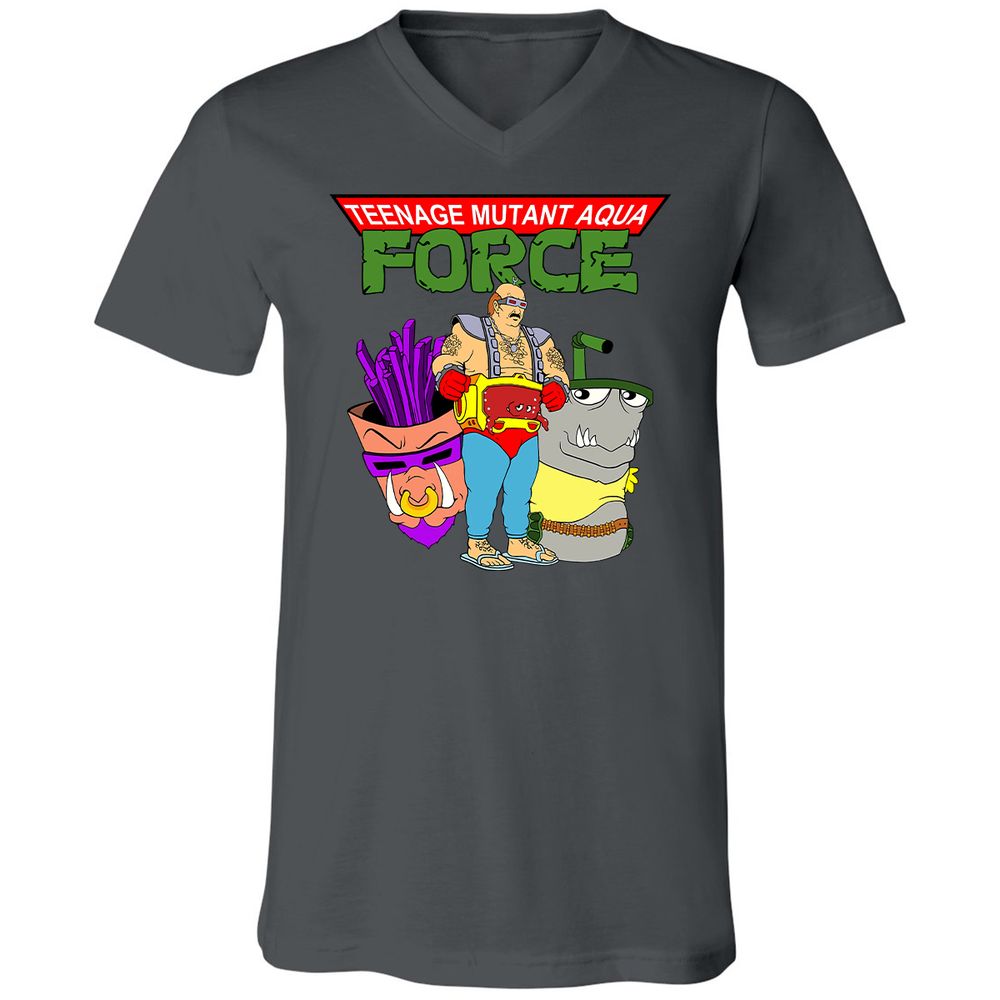 Unisex V-Neck T-Shirt - ZG72MDDD - Asphalt - 12