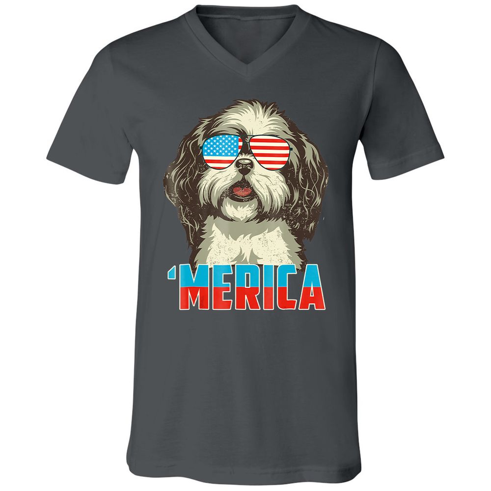 Unisex V-Neck T-Shirt - NMC52DWC - Asphalt - 12