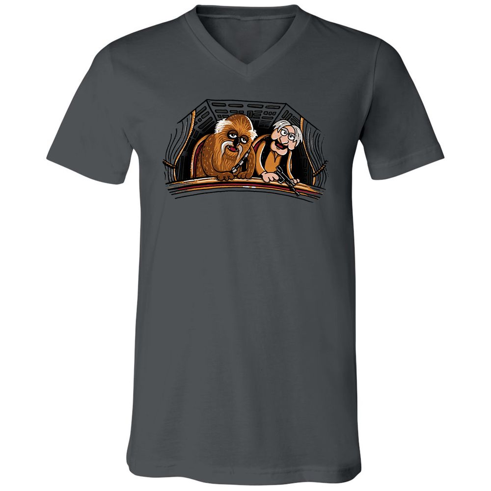 Unisex V-Neck T-Shirt - R3ASTY1R - Asphalt - 12