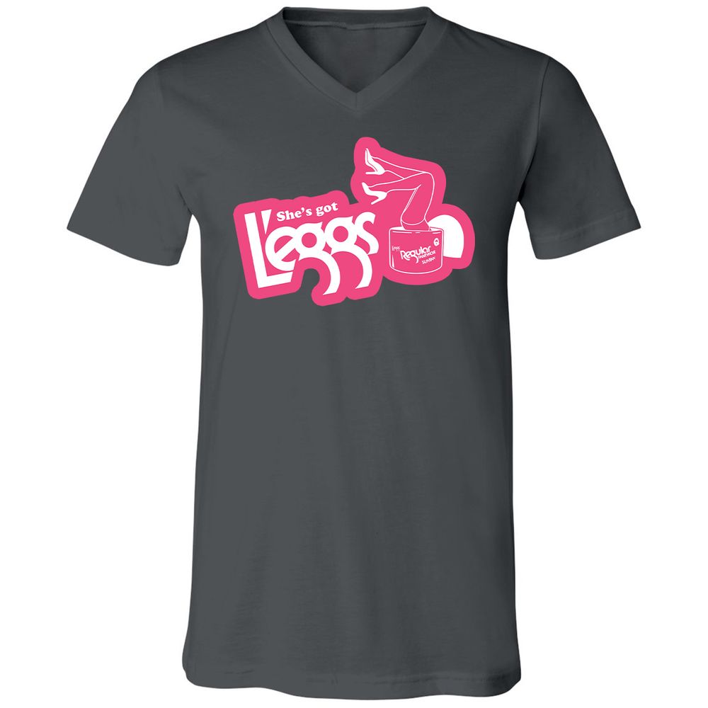 Unisex V-Neck T-Shirt - 6LR8ZKR5 - Asphalt - 12