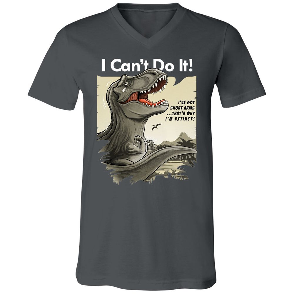Unisex V-Neck T-Shirt - 2GM9G4FB - Asphalt - 12