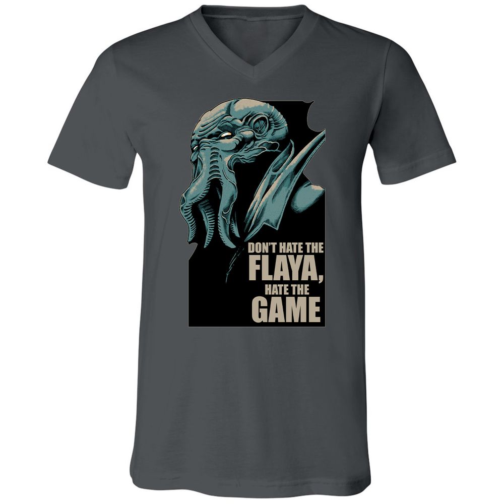 Unisex V-Neck T-Shirt - TU2GQBVR - Asphalt - 12