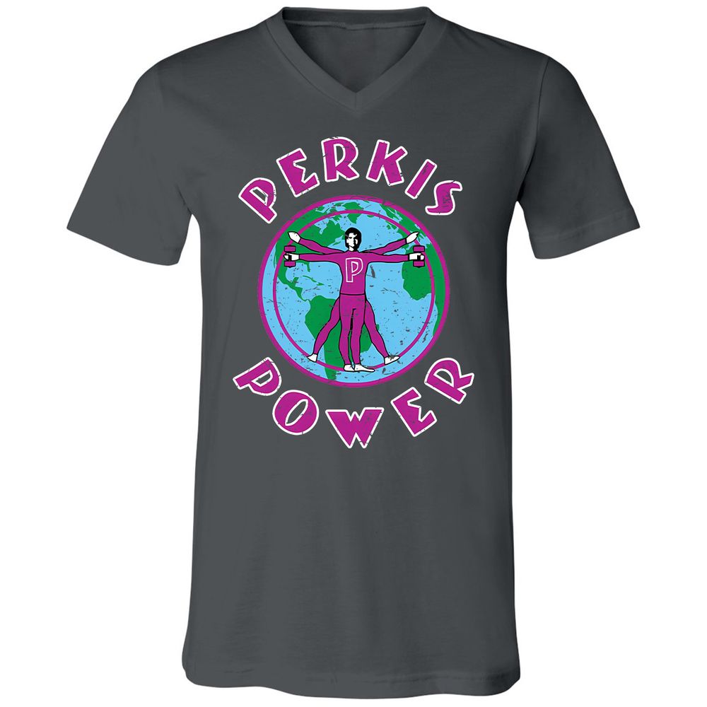 Unisex V-Neck T-Shirt - SQN7T4CR - Asphalt - 12