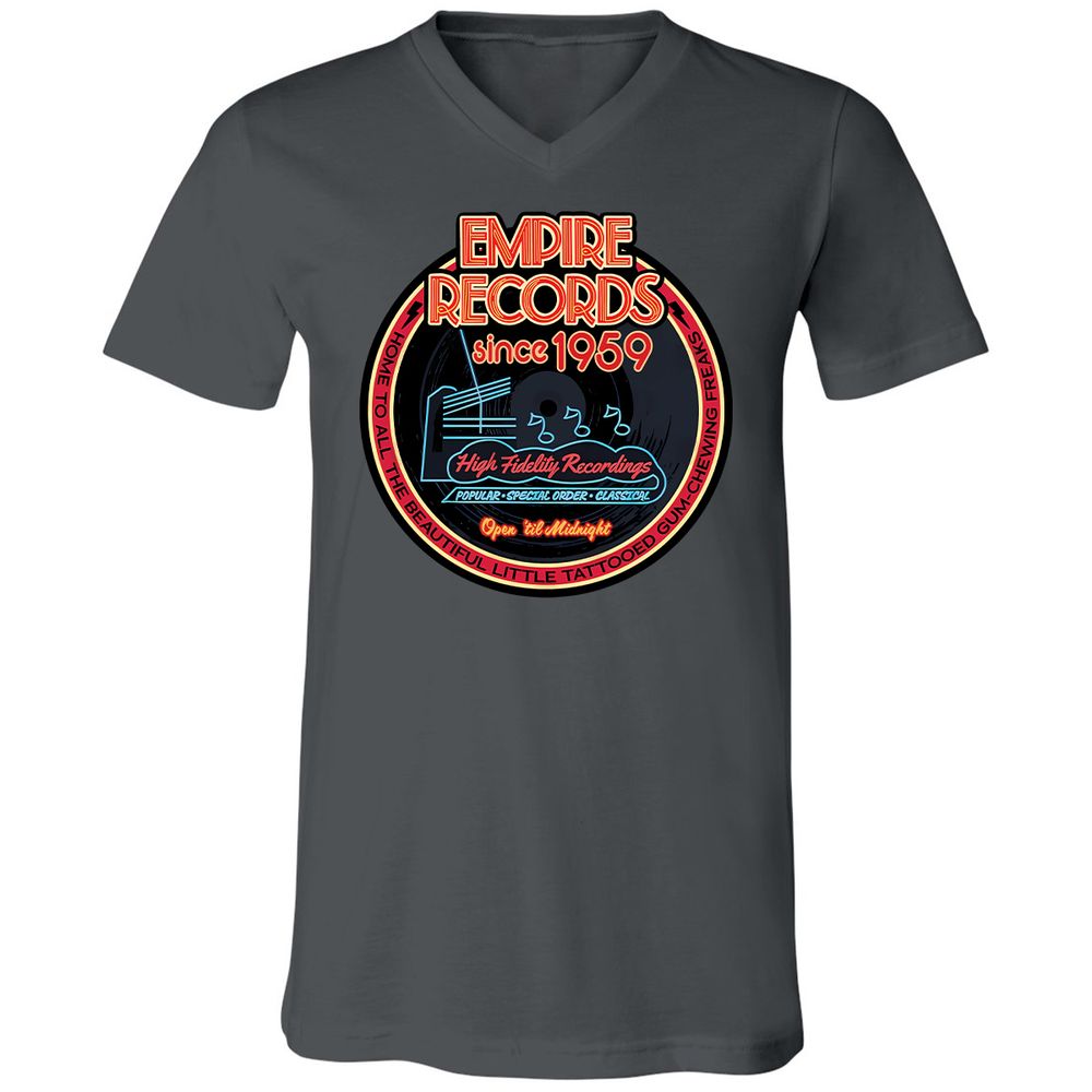 Unisex V-Neck T-Shirt - DXHM2546 - Asphalt - 12