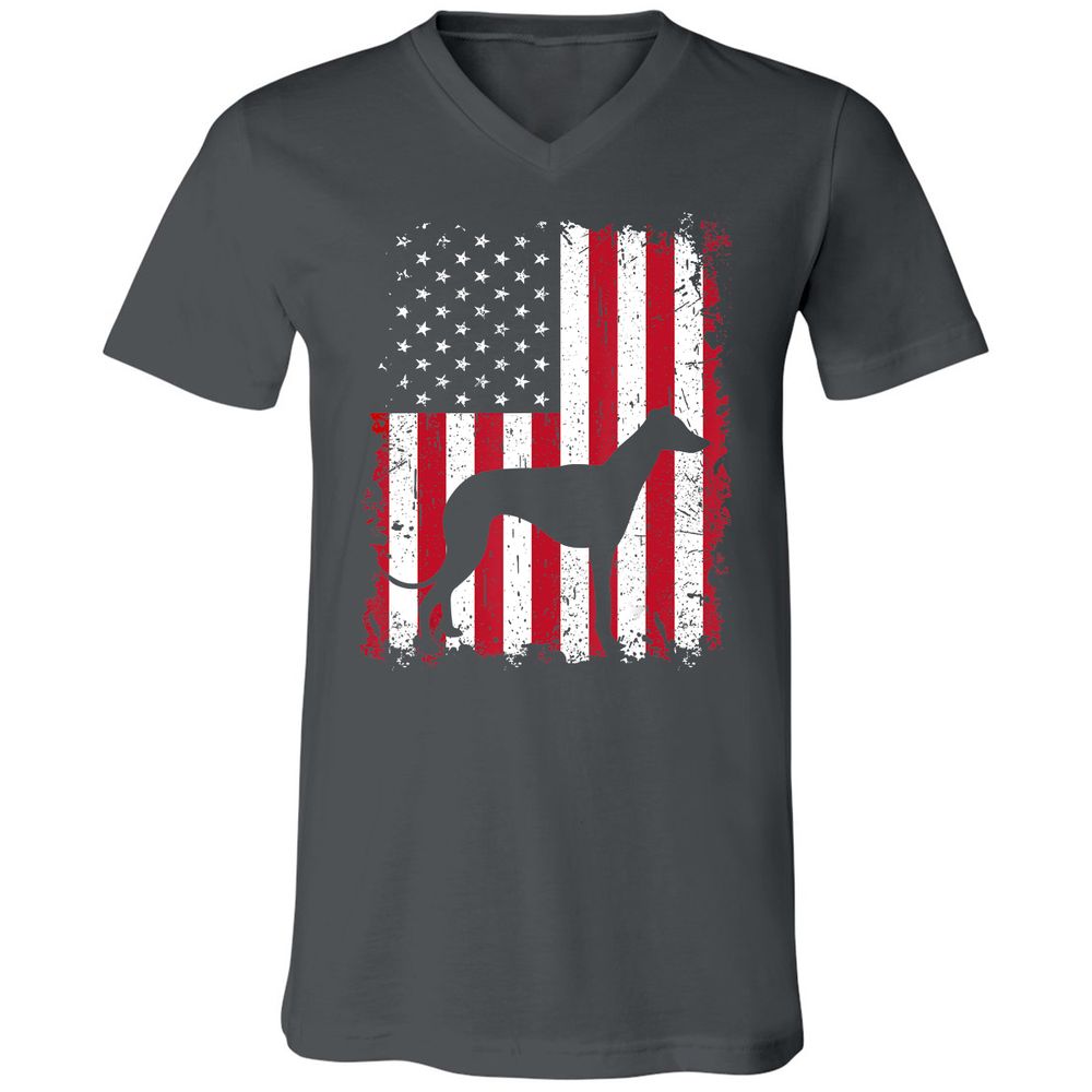 Unisex V-Neck T-Shirt - 1UV9HNRV - Asphalt - 12