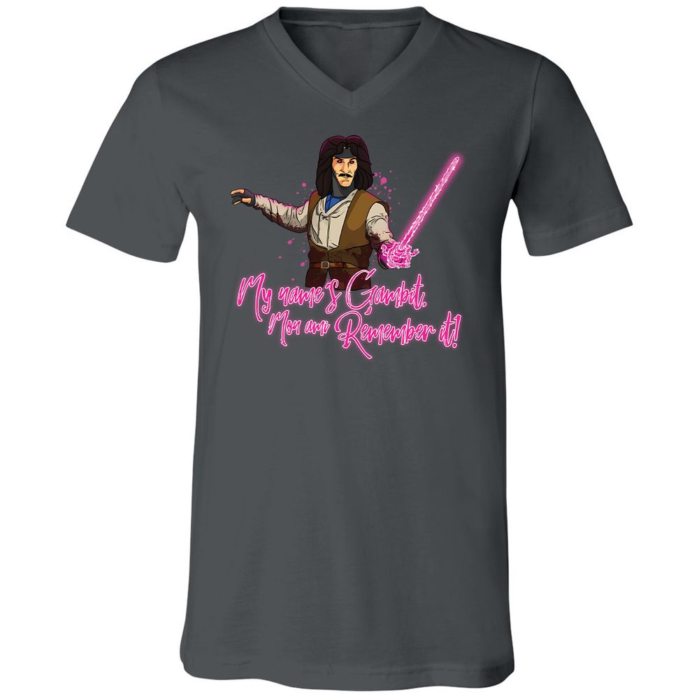 Unisex V-Neck T-Shirt - XQ8MC27N - Asphalt - 12