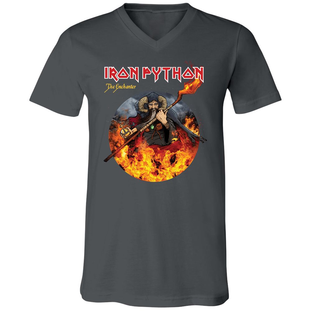 Unisex V-Neck T-Shirt - 2J3RTF5V - Asphalt - 12