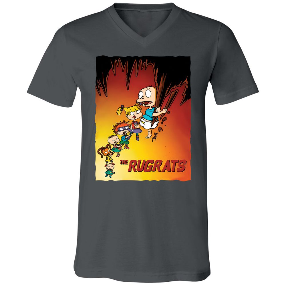 Unisex V-Neck T-Shirt - 7DX1RQSQ - Asphalt - 12