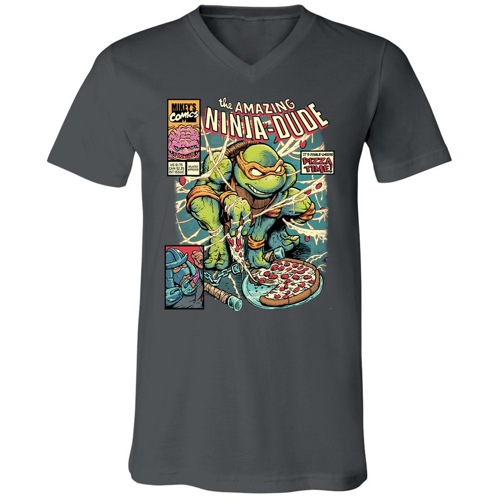 Unisex V-Neck T-Shirt - RDTUAN88 - Asphalt - 12