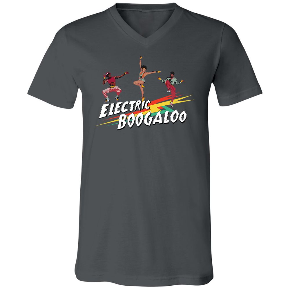 Unisex V-Neck T-Shirt - 1HHD4NQM - Asphalt - 12