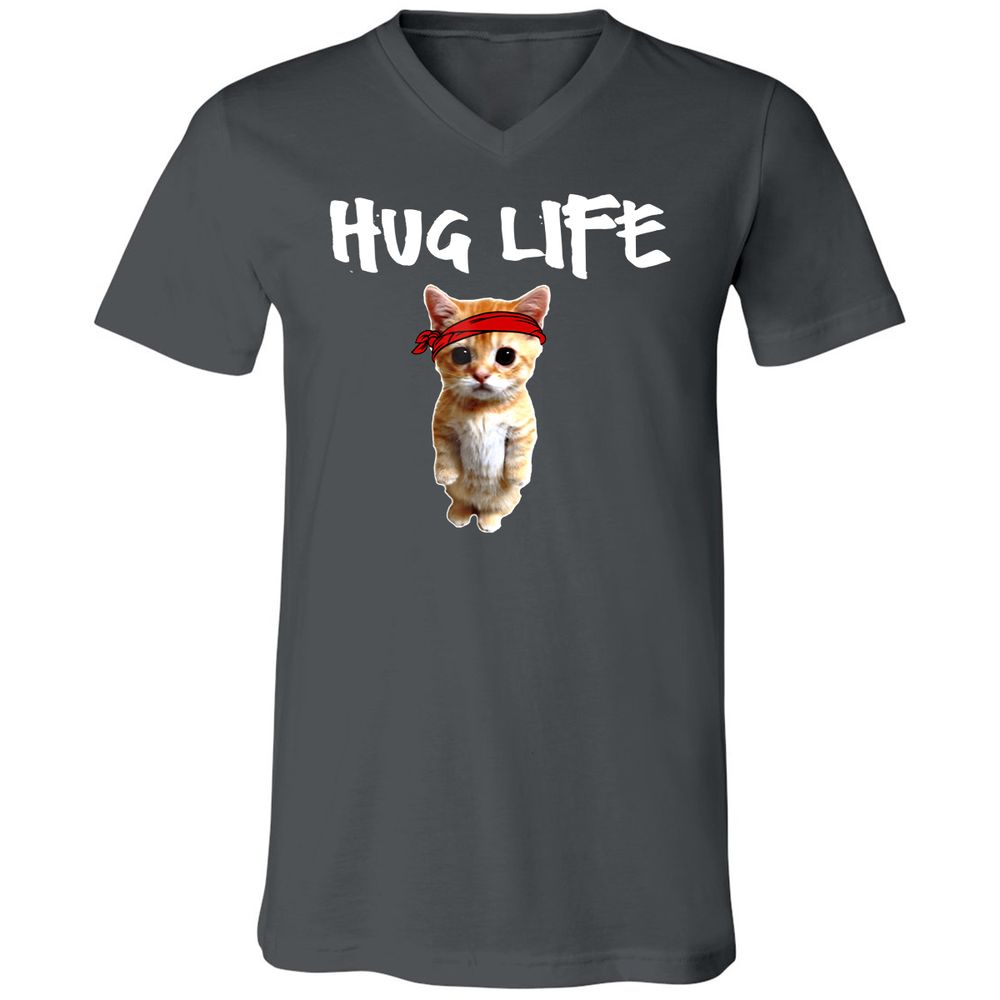 Unisex V-Neck T-Shirt - DQL19X25 - Asphalt - 12