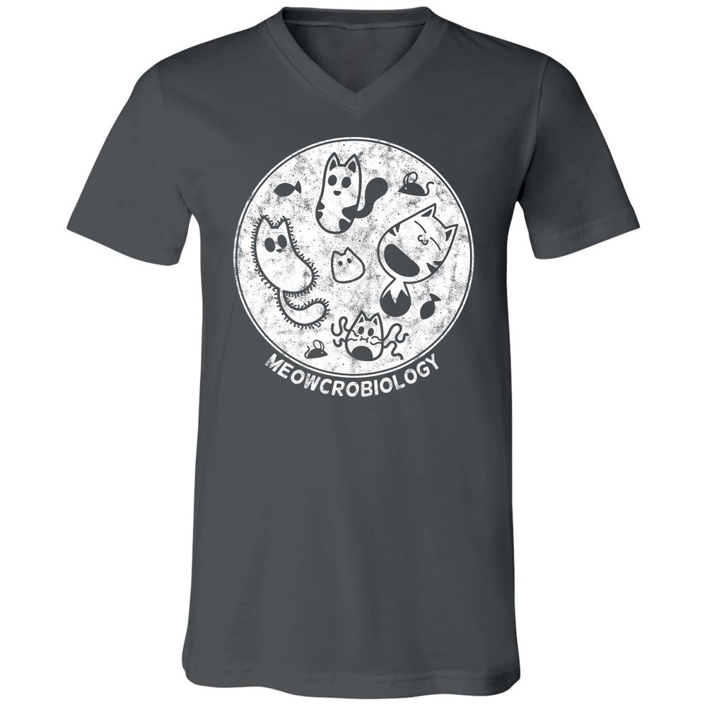 Unisex V-Neck T-Shirt - AYS5CEQH - Asphalt - 12