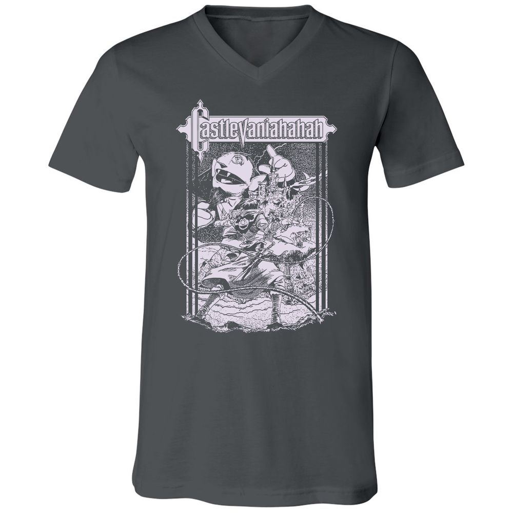 Unisex V-Neck T-Shirt - UL187RWZ - Asphalt - 12
