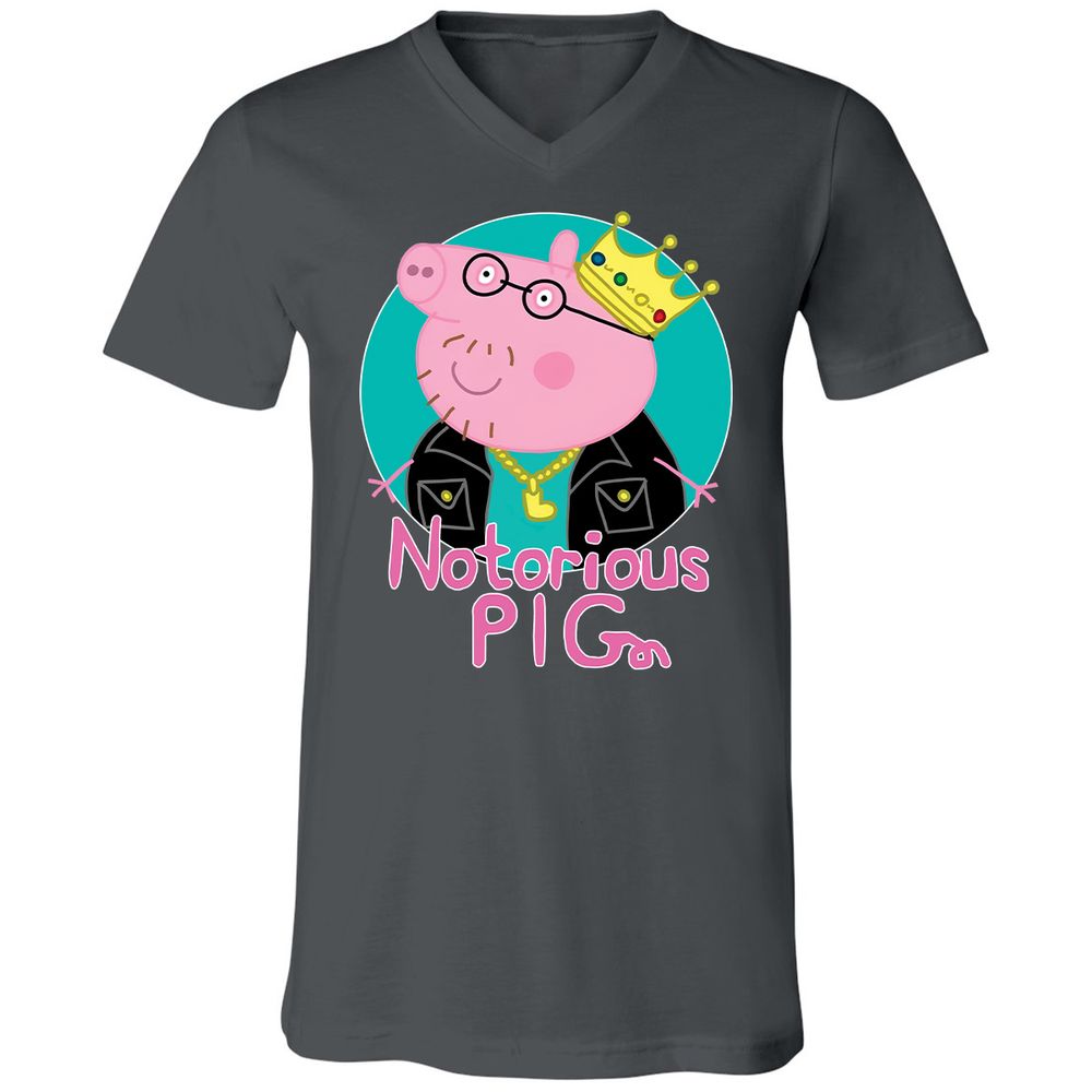 Unisex V-Neck T-Shirt - 2D3FEFPC - Asphalt - 12