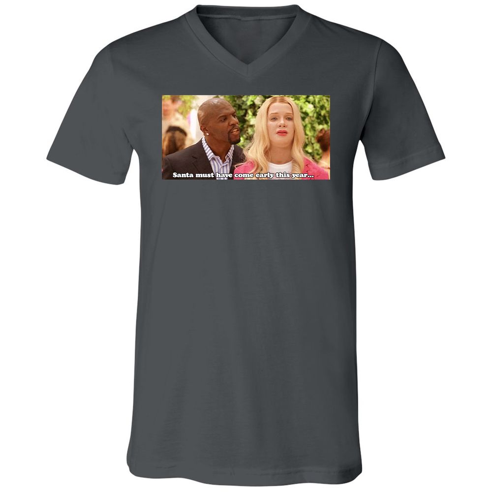 Unisex V-Neck T-Shirt - TX6GL533 - Asphalt - 12