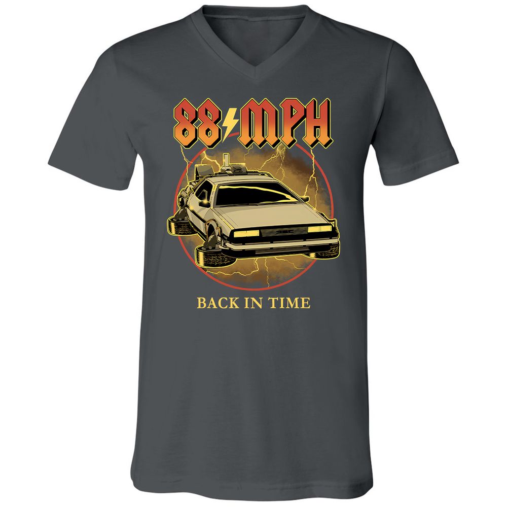 Unisex V-Neck T-Shirt - VE3FR5UV - Asphalt - 12