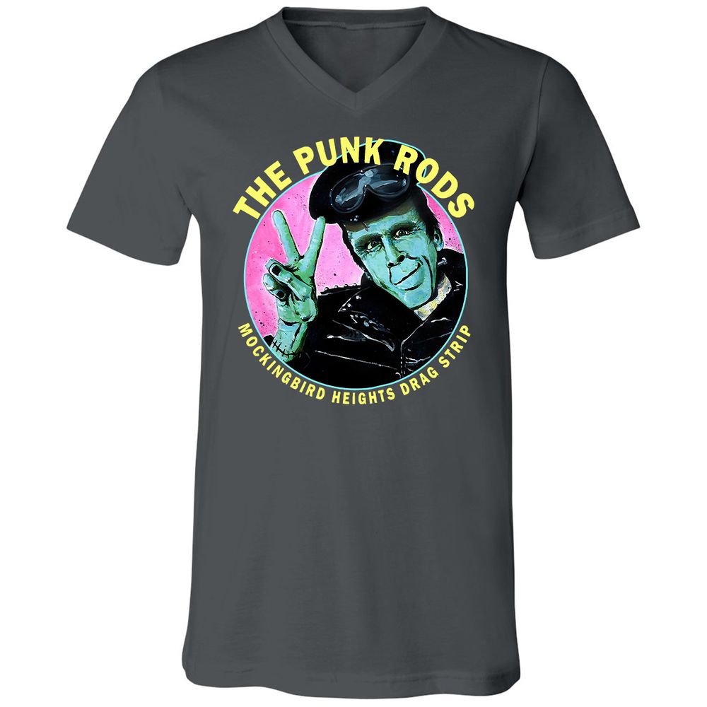 Unisex V-Neck T-Shirt - Y84JA9WL - Asphalt - 12