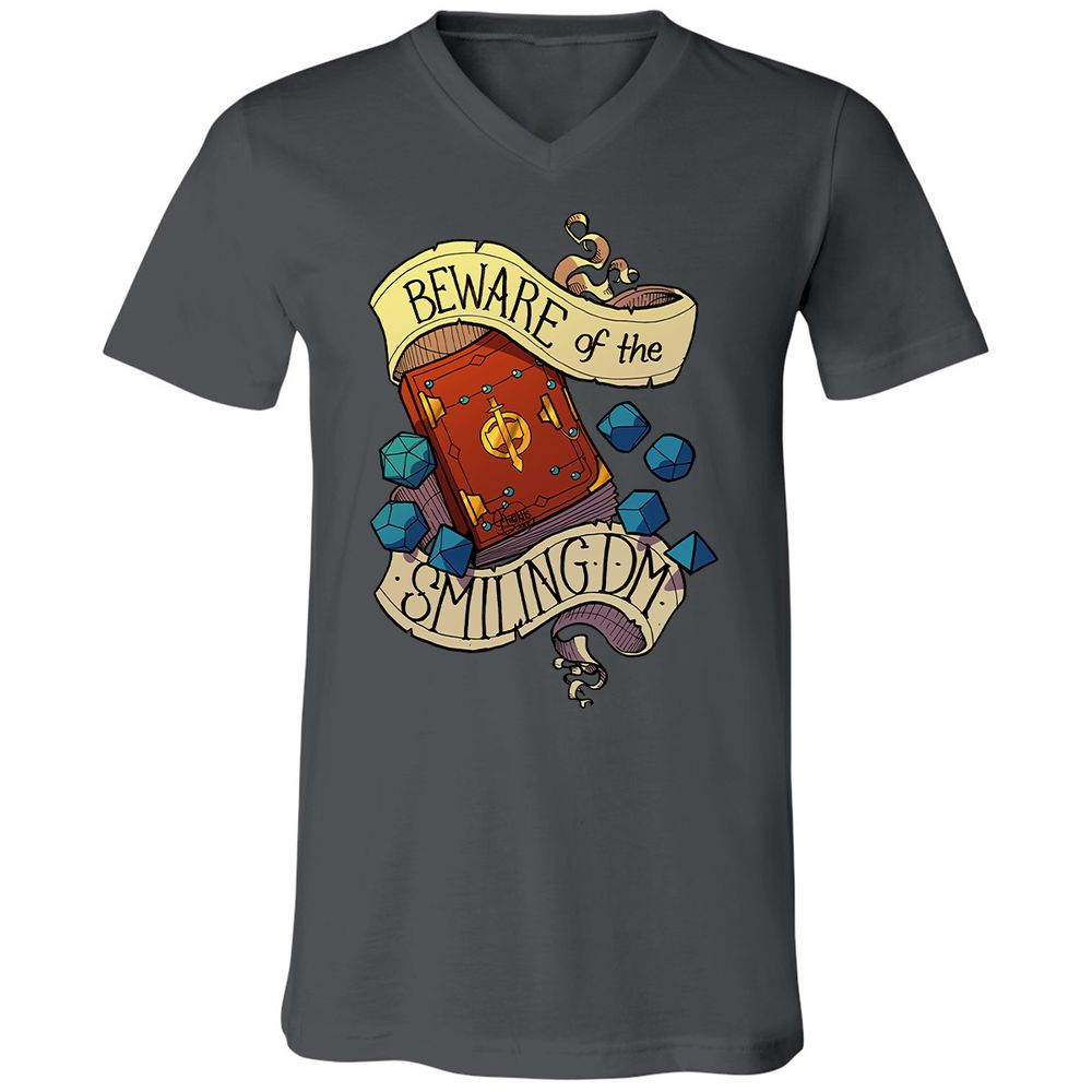 Unisex V-Neck T-Shirt - EFMTYBN7 - Asphalt - 12