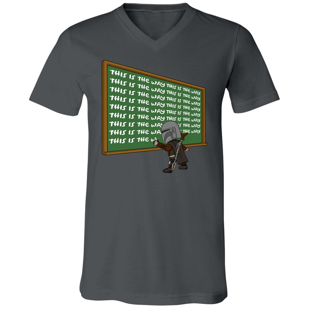 Unisex V-Neck T-Shirt - AF1T3NRA - Asphalt - 12