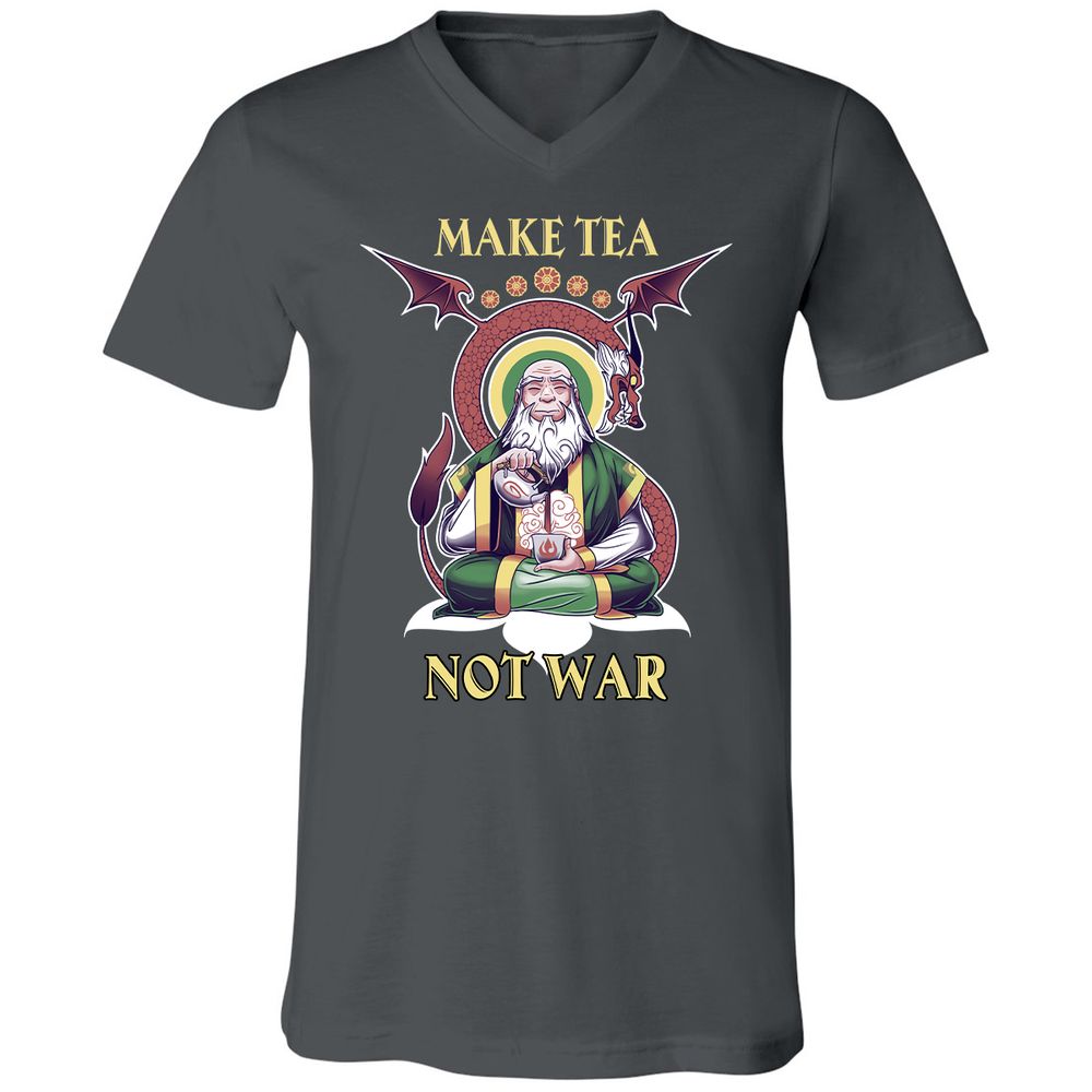Unisex V-Neck T-Shirt - 859WX3VJ - Asphalt - 12