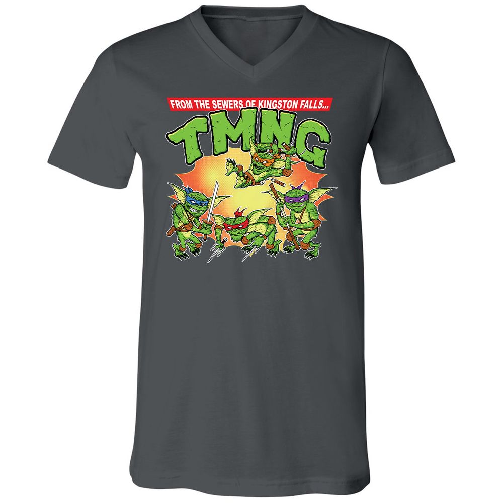 Unisex V-Neck T-Shirt - ET3QETBT - Asphalt - 12