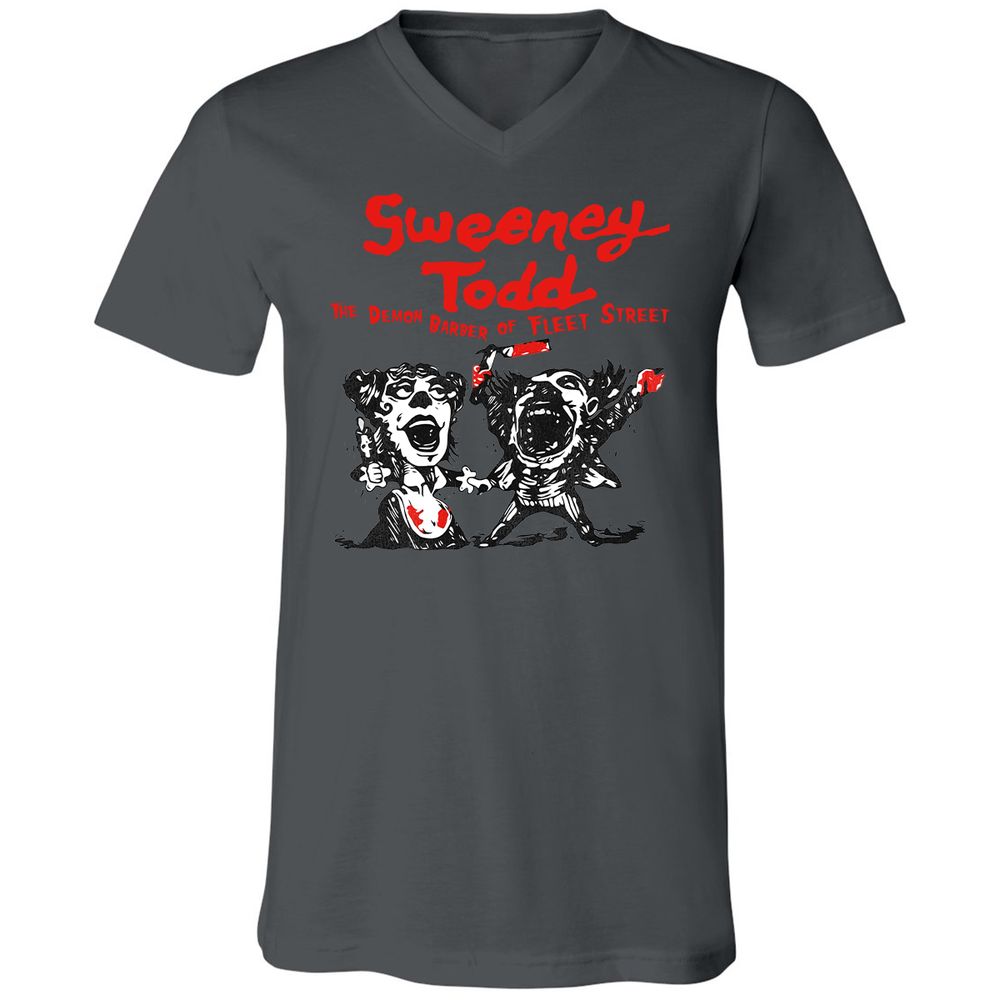 Unisex V-Neck T-Shirt - VVPKU66S - Asphalt - 12