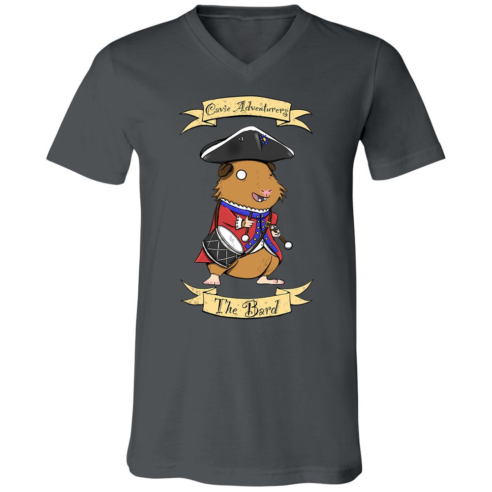 Unisex V-Neck T-Shirt - AZ7JFTVF - Asphalt - 12