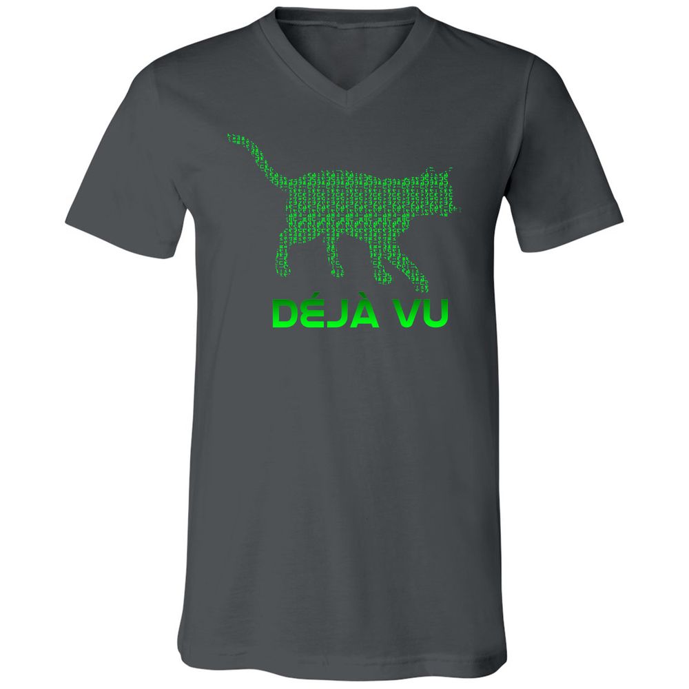 Unisex V-Neck T-Shirt - TF73KLPN - Asphalt - 12