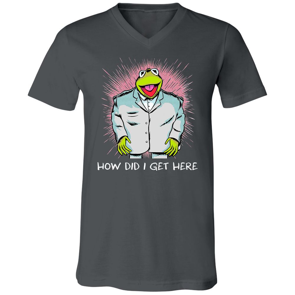 Unisex V-Neck T-Shirt - RMLZ74XY - Asphalt - 12