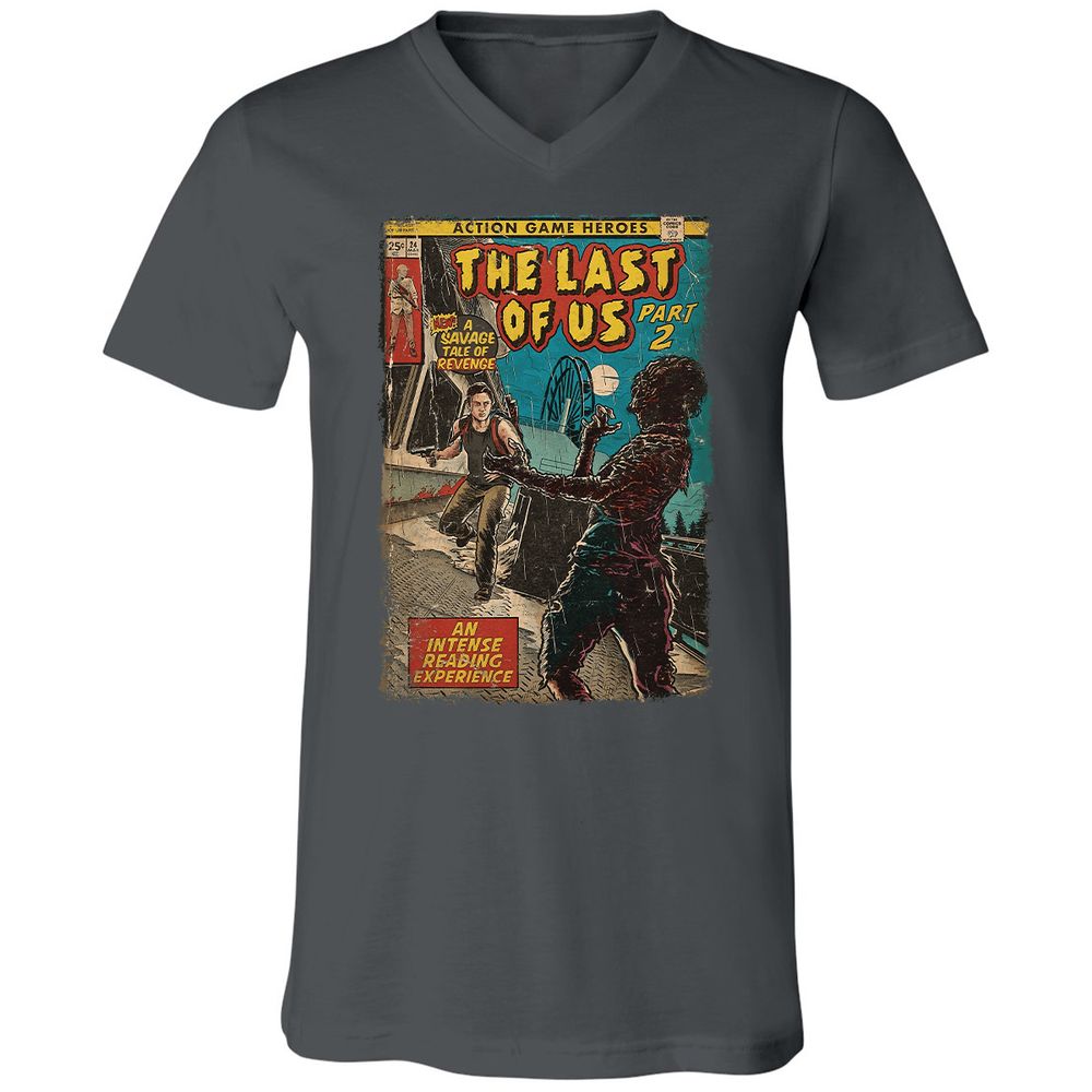 Unisex V-Neck T-Shirt - WPK3M4SE - Asphalt - 12