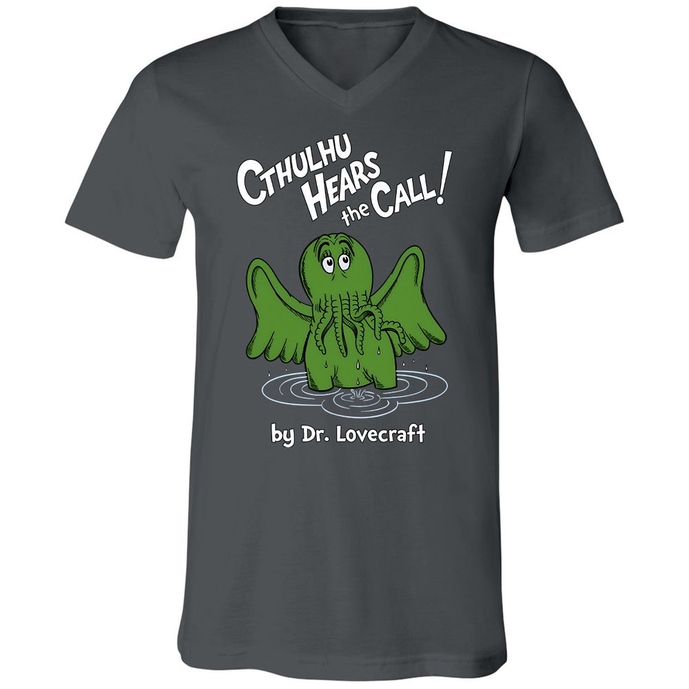 Unisex V-Neck T-Shirt - DLG28ZD2 - Asphalt - 12