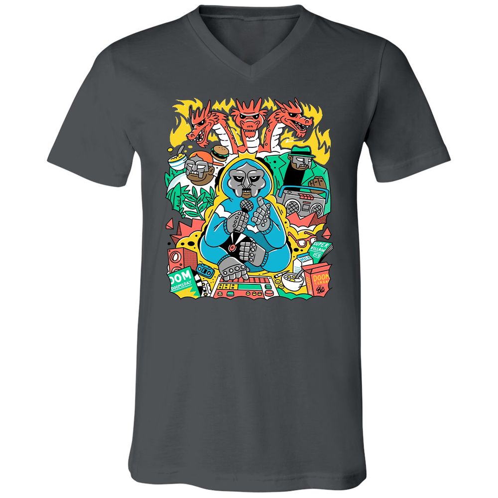 Unisex V-Neck T-Shirt - TT84195T - Asphalt - 12
