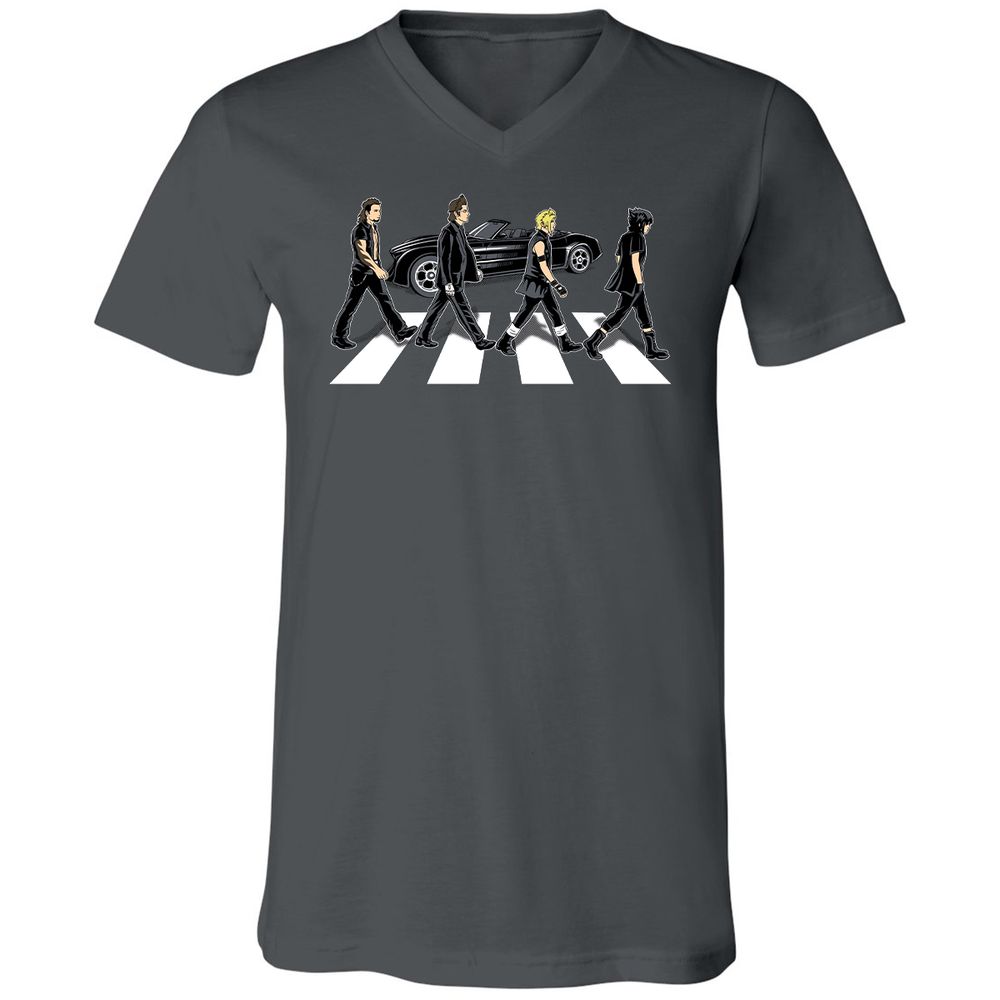 Unisex V-Neck T-Shirt - GMDS5DWA - Asphalt - 12