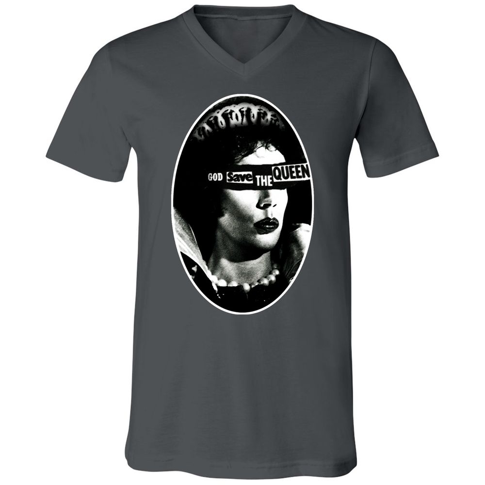 Unisex V-Neck T-Shirt - 3P9CEKJN - Asphalt - 12
